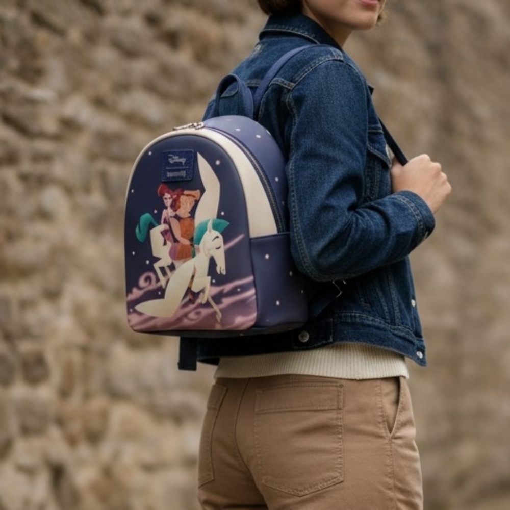 Disney Loungefly Hercules Meg Pegasus Mini Backpack NWT Rare Pastel Fantasy